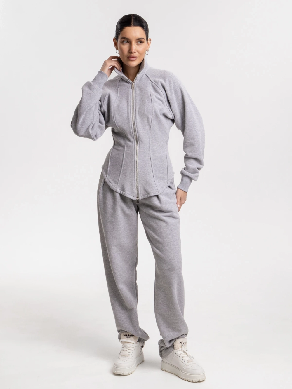 Брюки из футера DEW, серый