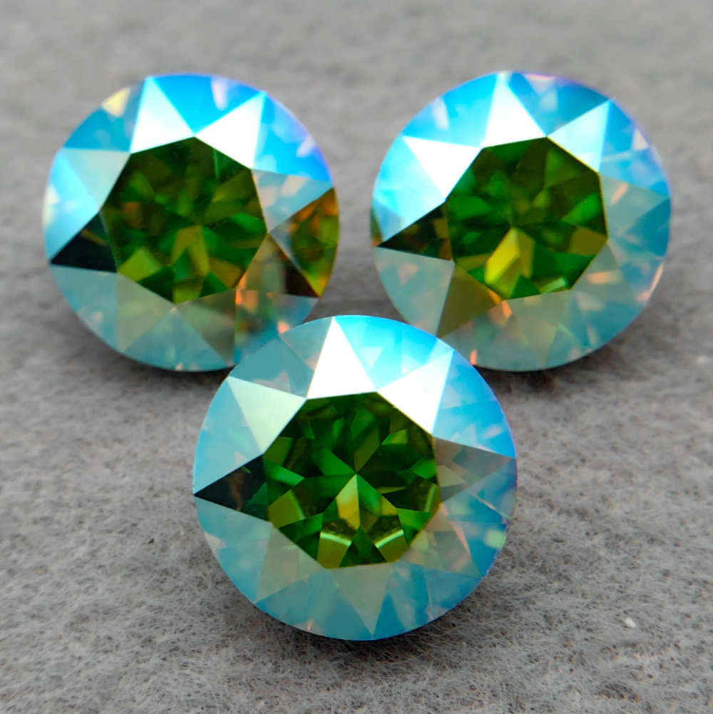 Swarovski 1088 XIRIUS Chaton, Citrus Green AB F
