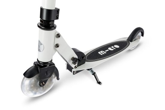 Самокат Micro Sprite Glow (светится в темноте) LED, белый