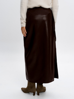 Юбка-миди из экокожи