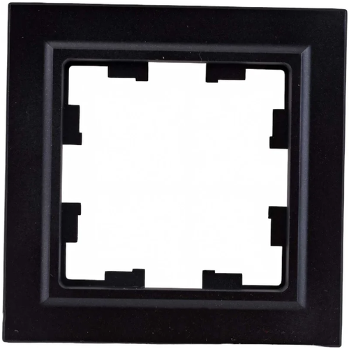 Рамка одноместная Brite РУ-1-БрЧ-44 черная ИЕК