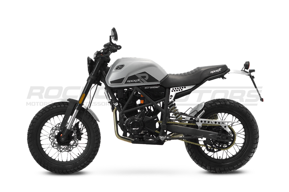 Мотоцикл дорожный ROCKOT SCRAMBLER (серый)