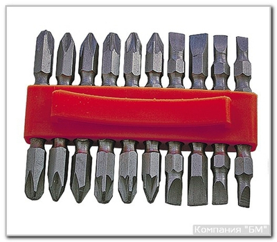 Набор бит двухстор. 10 пр. БМ