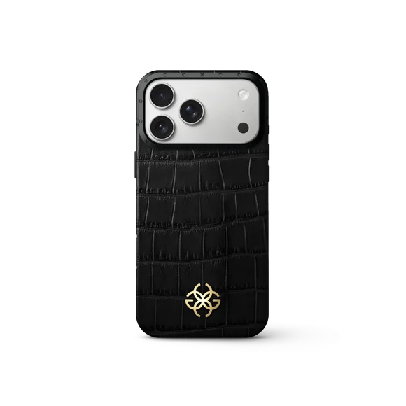 Чехол для iPhone 17 - Натуральная кожа с тиснением под крокодила