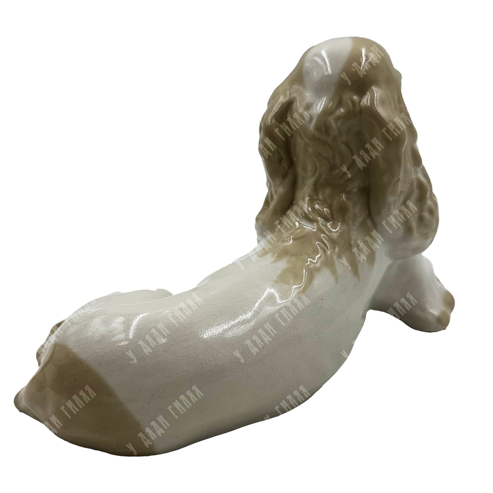 Спаниель. Фарфор. ЛФЗ, СССР. 1950-60-е