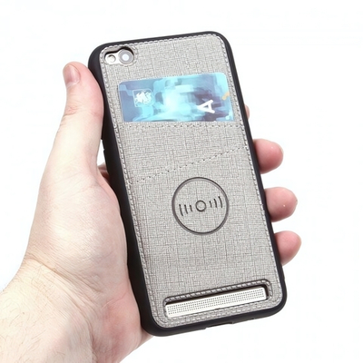 Магнитный чехол с карманом для Xiaomi Redmi 5A, 010637 Красный