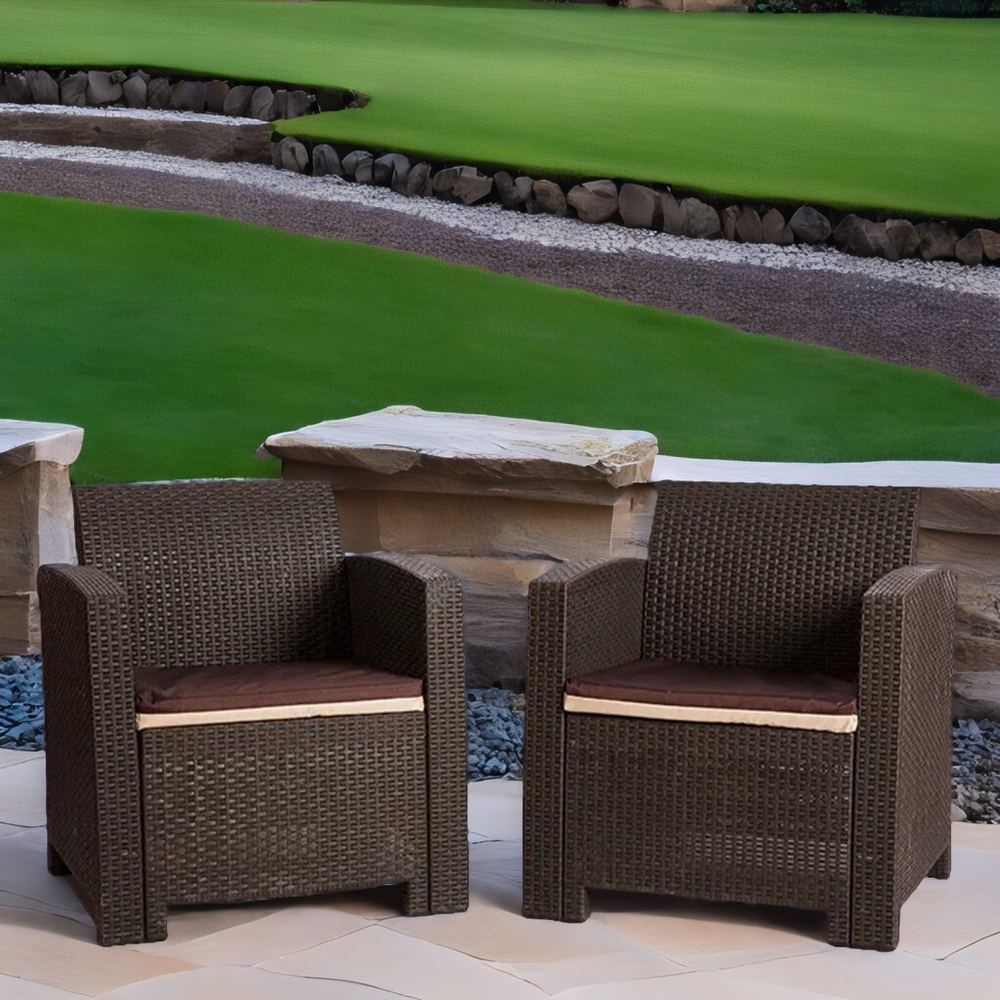 Комплект кресел под ротанг Калифорния «California» с подушками на сиденье