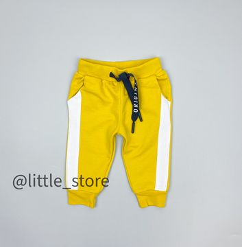 Брюки из футера "Морской бриз" горчица