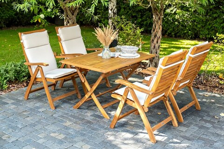 Стол из акации Joygarden КАРО 120 см, коричневый