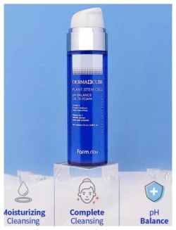Farm Stay DERMA CUBE Plant Stem Cell pH Balance Oil To Foam гидрофильное масло–пенка с фитостволовыми клетками морского укропа