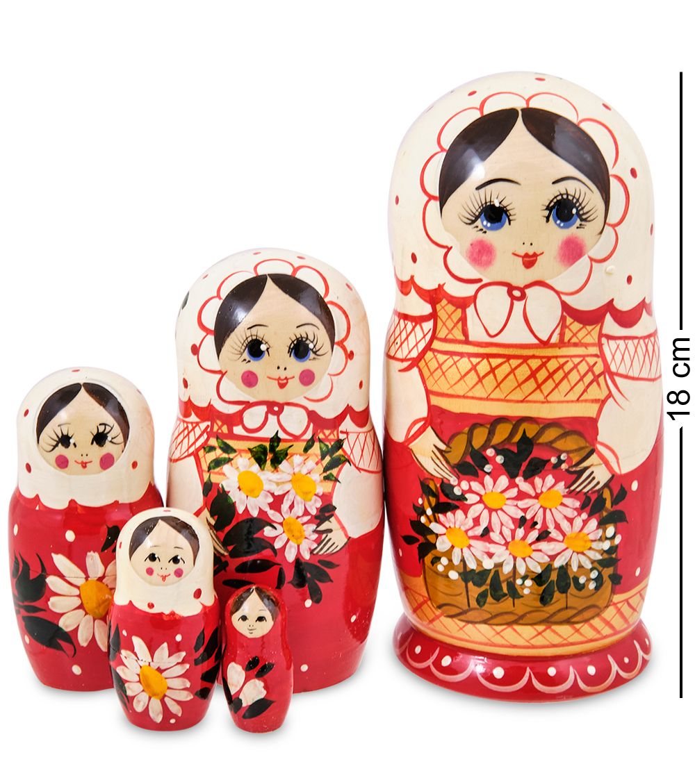 Народные промыслы МР-10/30 Матрешка 5-кукольная (Вятская)