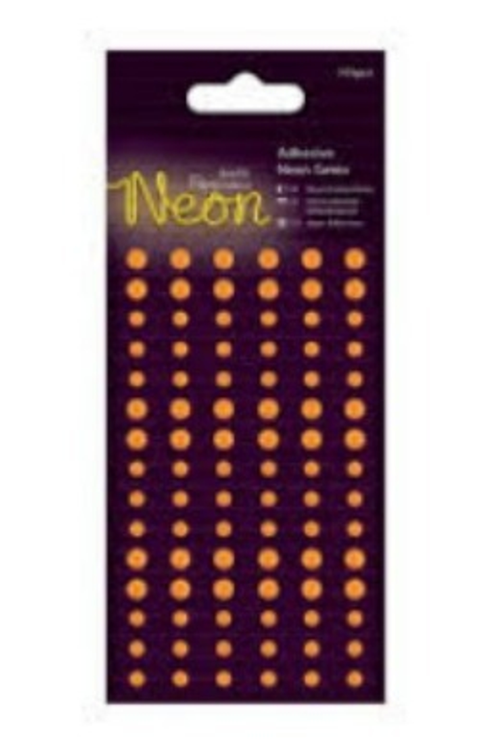 Декоративные клеевые элементы Neon оранжевый