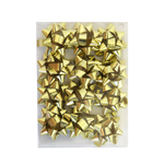 Набор бантов 12шт 4см из золотой ленты шириной 1см SY18GS-32