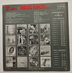 Винтажная виниловая пластинка LP Fausto Papetti 17a Raccolta (Italy 1973)