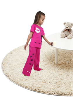 7-55-3 Пижама для девочки (фуфайка и брюки)