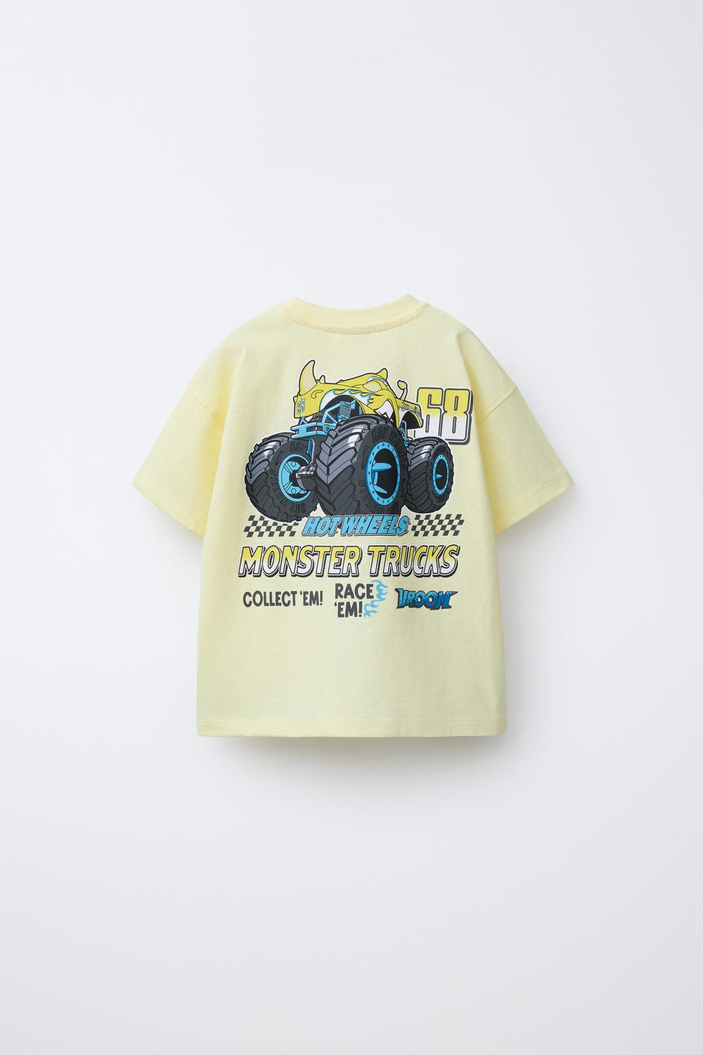 ZARA ФУТБОЛКА С ПРИНТОМ HOT WHEELS MONSTER TRUCK®, ЖЕЛТЫЙ