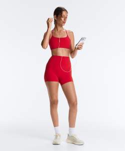 OYSHO Велосипедки Comfortlux с высокой посадкой длиной 10 см, насыщенный красный
