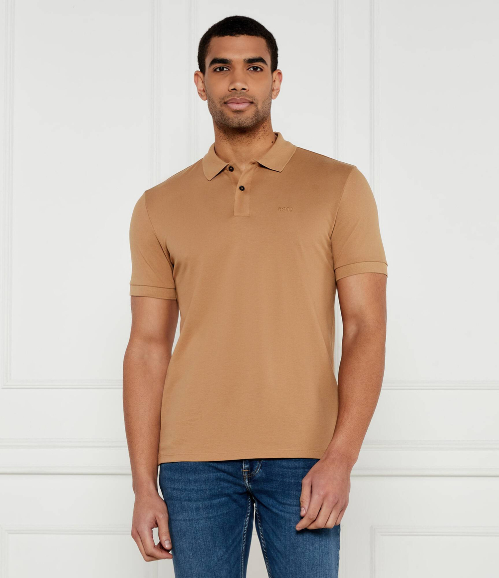 Поло Pallas BOSS BLACK - бежевый(50468362)