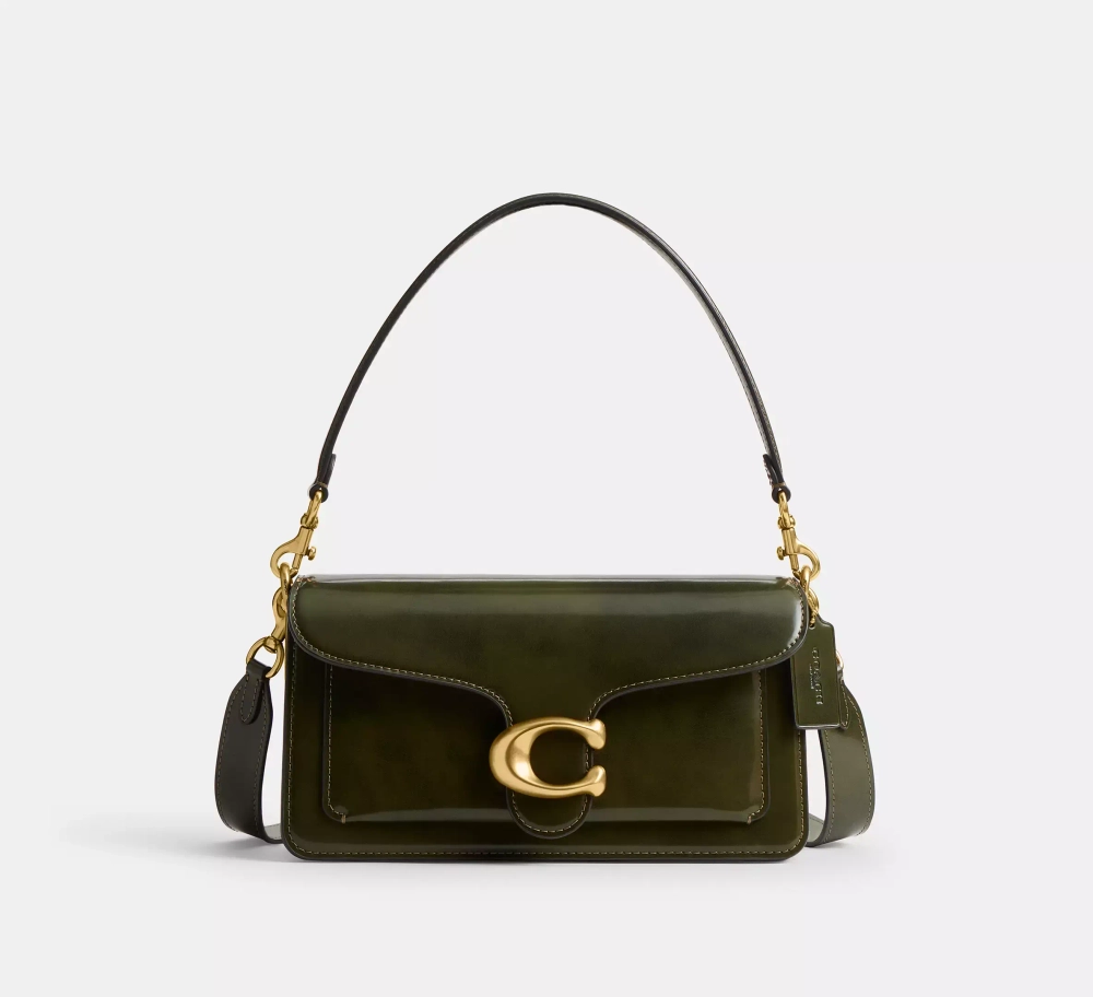 COACH СУМКА ЧЕРЕЗ ПЛЕЧО TABBY 26, ОЛИВКОВЫЙ