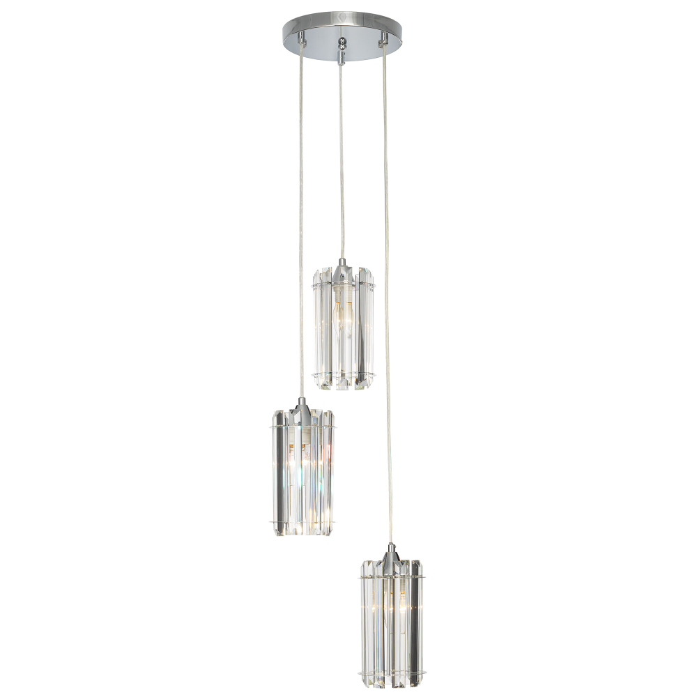 Citilux Джейн CL306031 Хрустальный подвесной светильник Хром