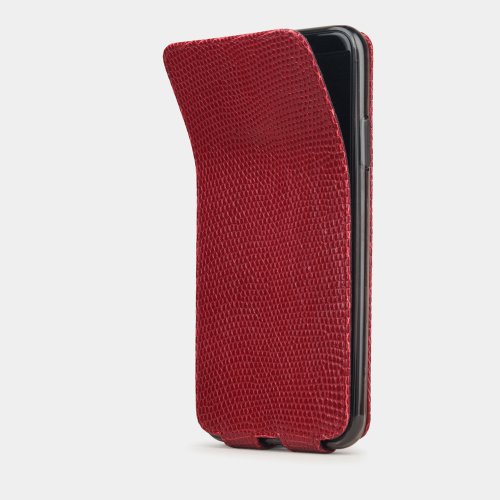 Special order: Чехол для iPhone 11 Pro Max из натуральной кожи ящерицы, красного цвета