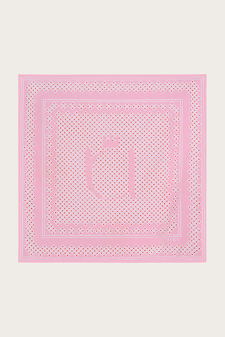 ПЛАТОК ИЗ ПОЛИЭСТЕРА С АВТОРСКИМ ПРИНТОМ 90*90