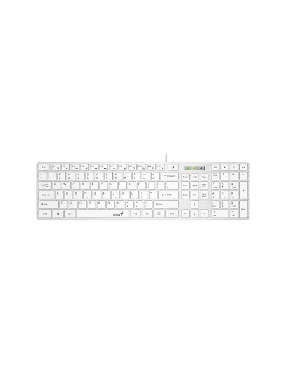 Клавиатура Genius SlimStar 126 White USB [31310017410]