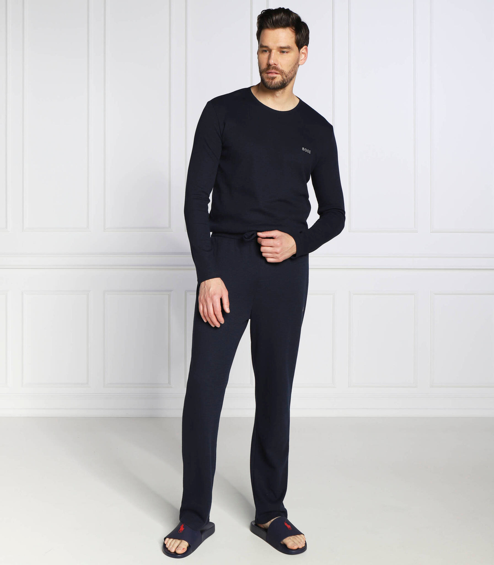 пижамные брюки waffle BOSS BLACK - темно-синий(50479388)