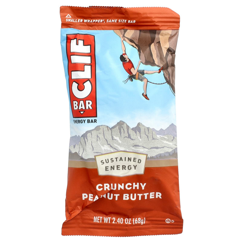 Clif Bar, Энергетический батончик с хрустящим арахисом, 12 батончиков, весом 68 г (2,40 унции) каждый