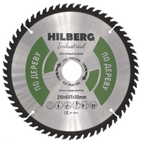 Диск пильный Hilberg Industrial Дерево 210*30*60Т HW212