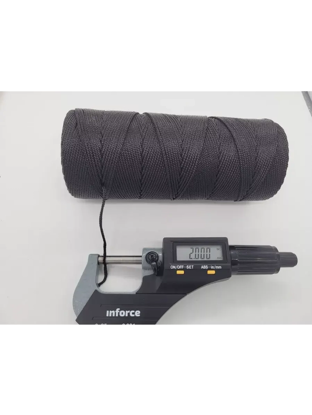 Шнур хозяйственный плоский 2,0 мм (250 м) белый (бобина)