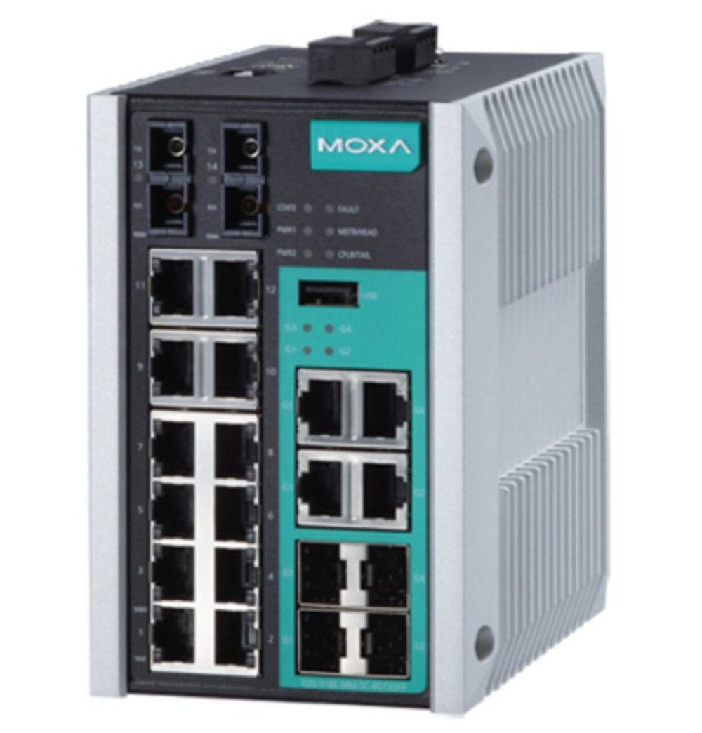 Коммутатор управляемый MOXA EDS-518E-MM-SC-4GTXSFP-T