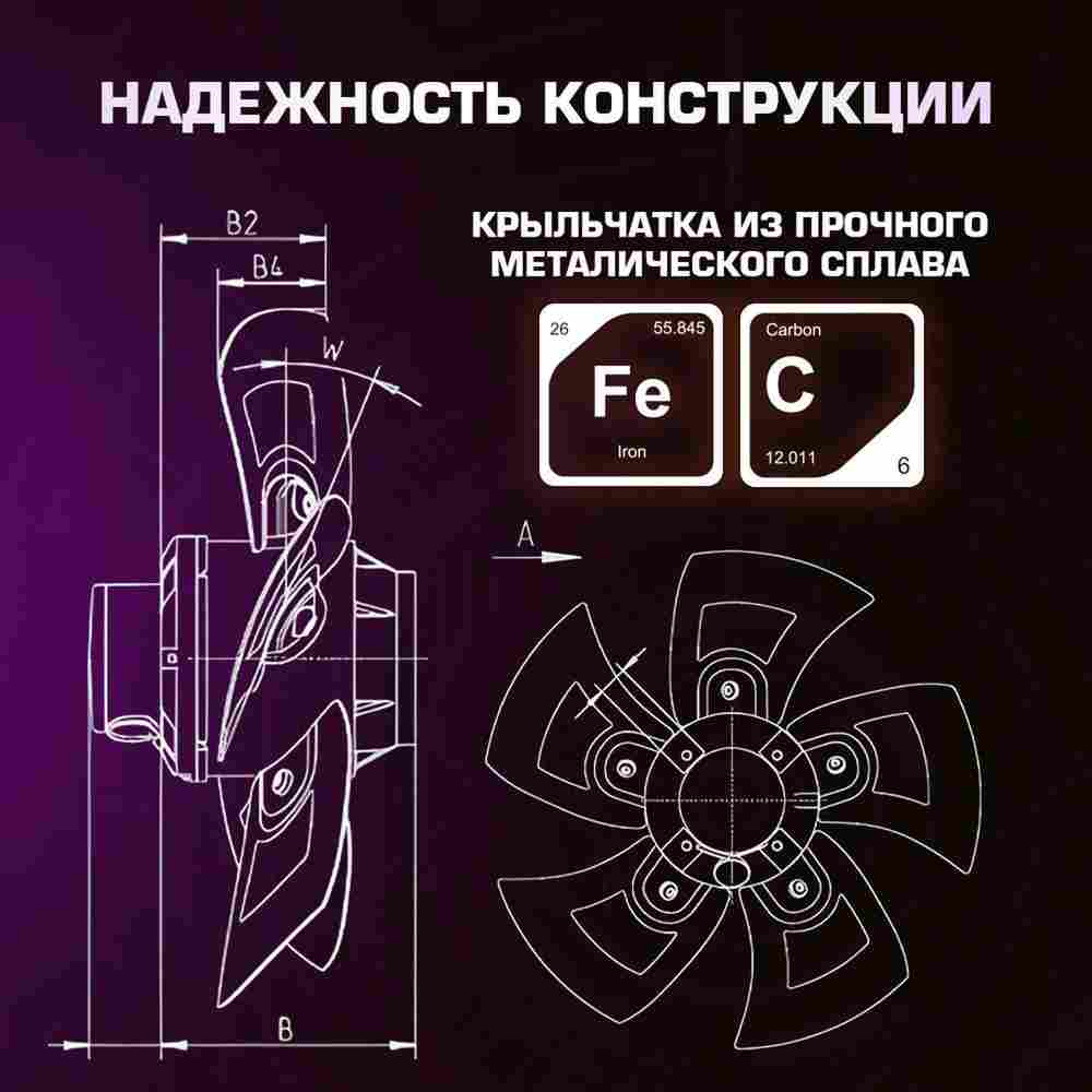 Нагнетатель воздуха (насос) для надувных батутов и конструкций, Huawei REV-1,5E, мощность 1260W