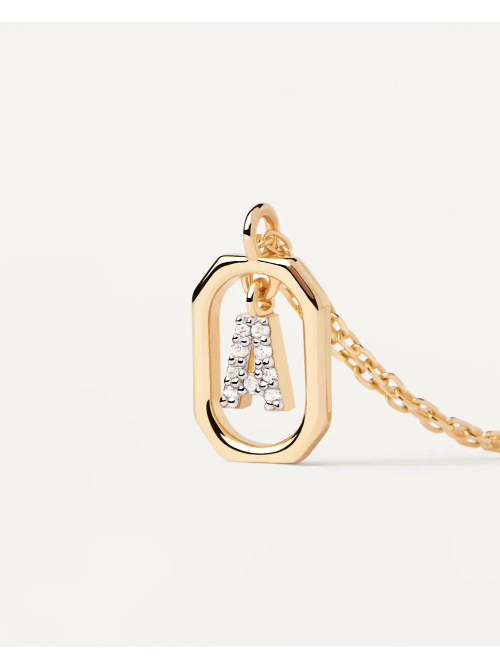 Колье серебряное женское Мини-Буква A CO01-512-U