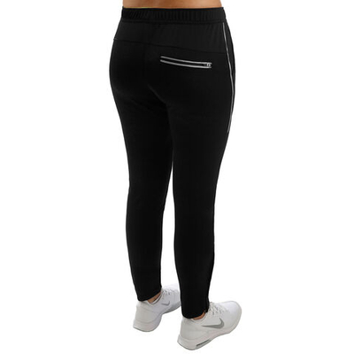 Женские теннисные брюки Dunlop Knitted Training Pants Women - Black, Lightgrey