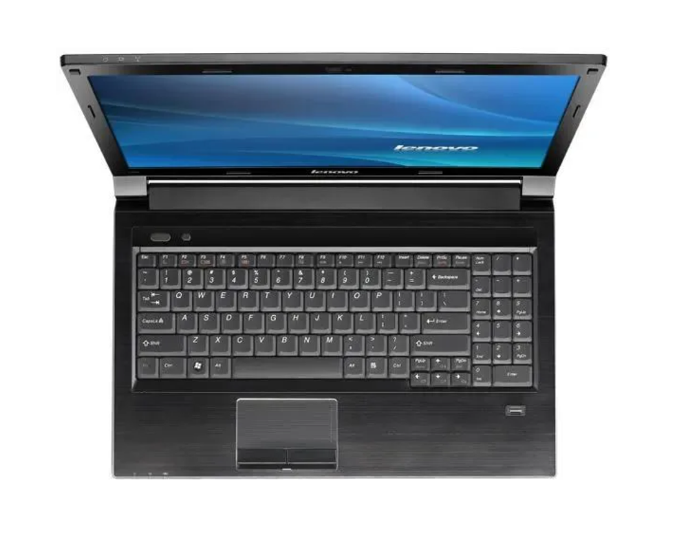 15.6` Уценённый ноутбук Lenovo V560 (1366x768, Intel Core i5 M480, RAM 4ГБ, SSD 128ГБ, NVIDIA GeForce 310M, Win 10 Pro)