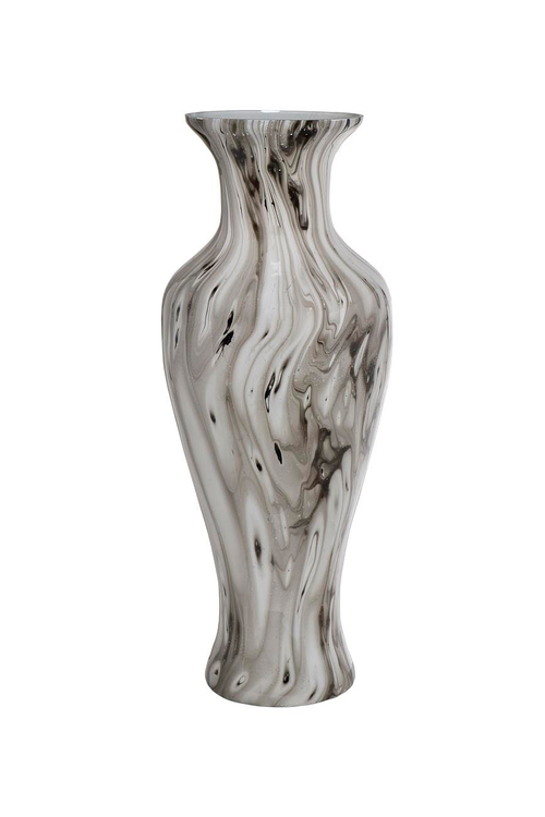 Ваза стеклянная с эмалью