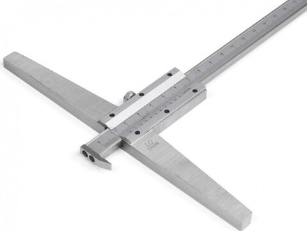 Штангенглубиномер с толщиномером (зацепом) SHAN ШГ 630 мм 351285