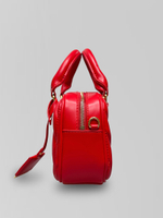 Сумка 2310 однотонная маленькая с золотой фурнитурой и ремешком в комплекте