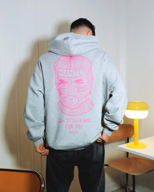 Худи MANTO BALACLAVA OVERSIZE серая