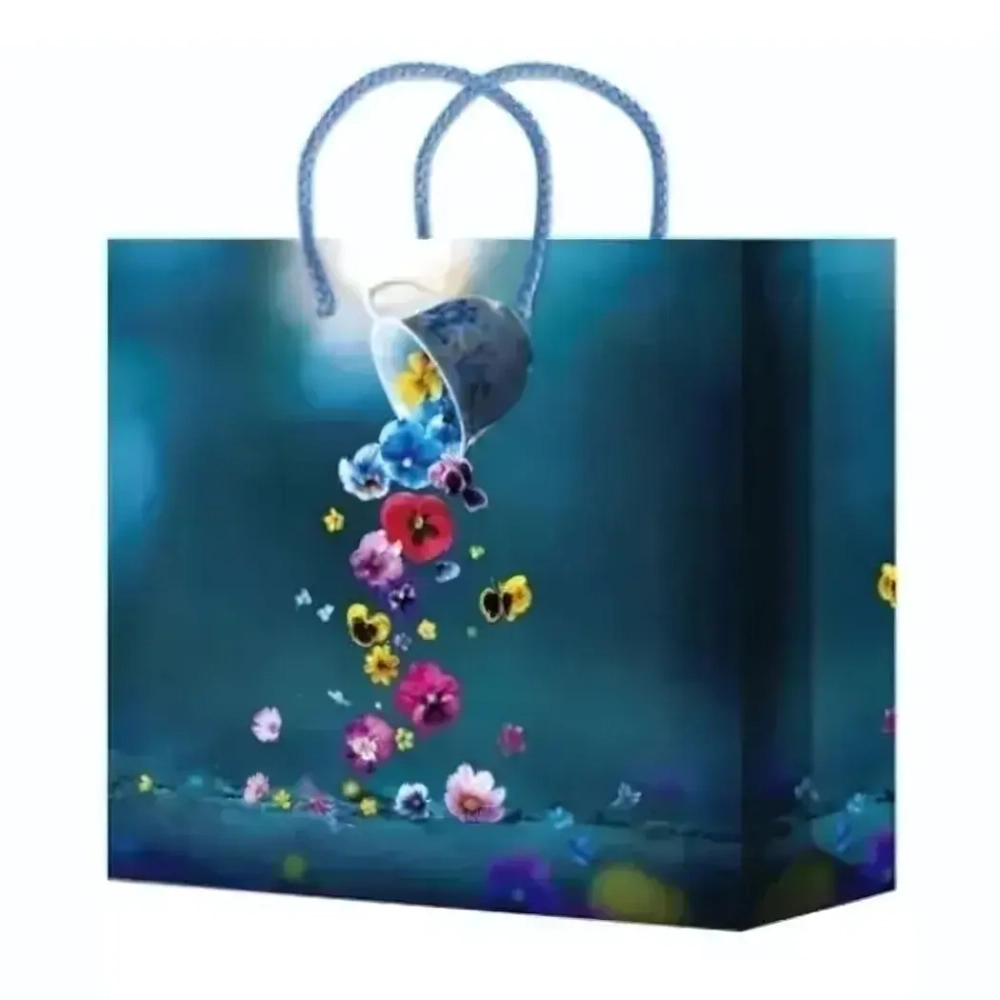 Пакет подарочный 50+20см Ламинированный со шнуром (х10)