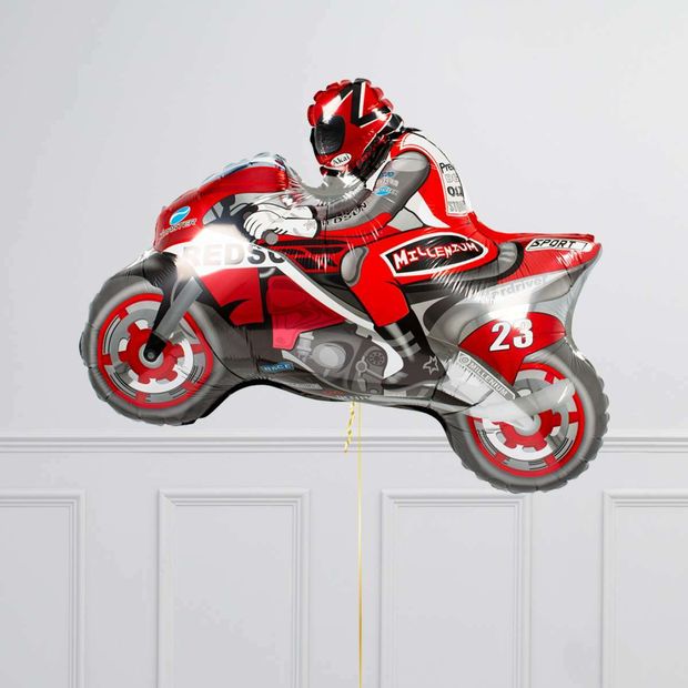 F Шар фигура Мотоцикл (красный) 29"/74 см (БГ-38)