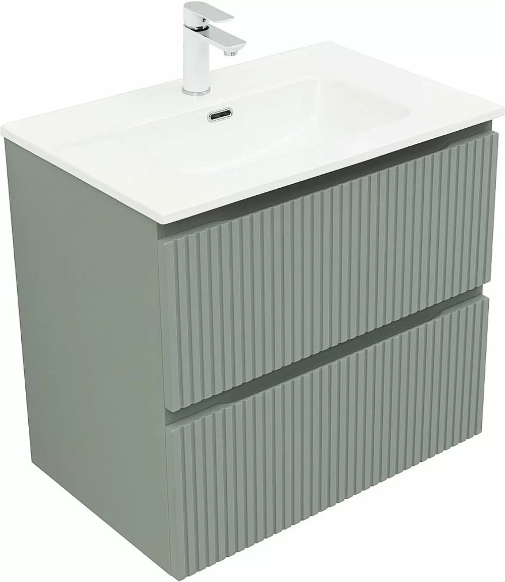 Тумба с раковиной Aquanet Джейн (Flat) 335433/330430 70 мисти грин