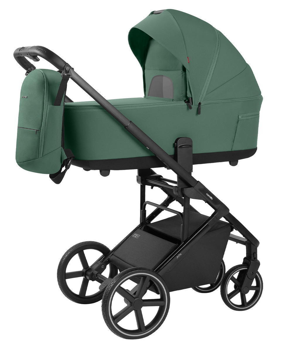 Коляска Carrello Alfa CRL-6522 2025 Cybex Cloud G i-Size Magic Black 3 в 1 Meadow Green