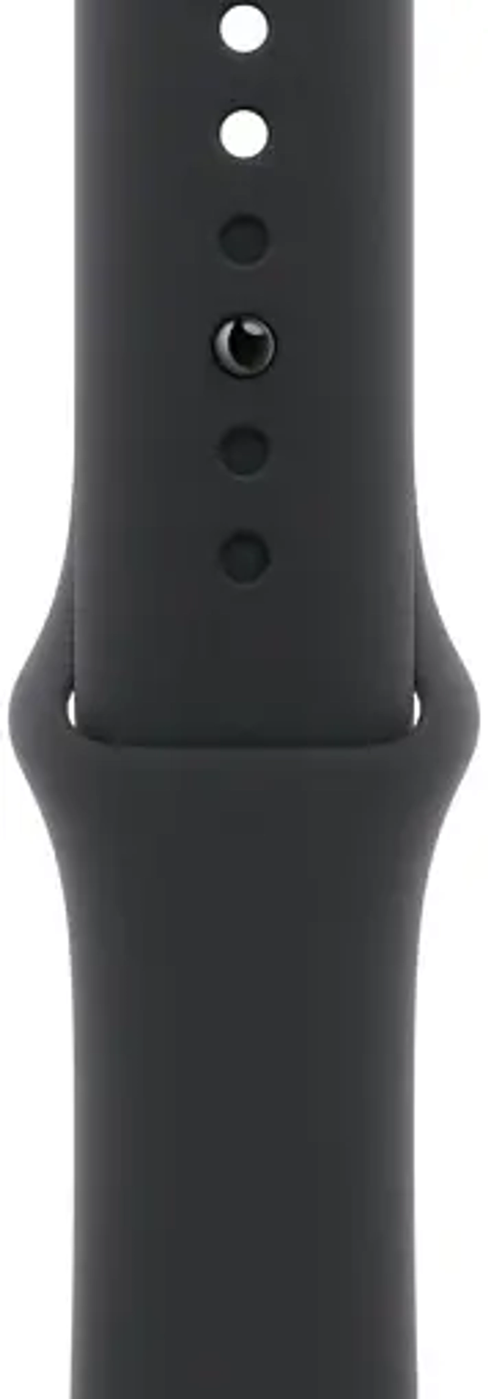 Apple Watch Series 11 46 мм, «серый космос», ремешок черного цвета, размер M/L