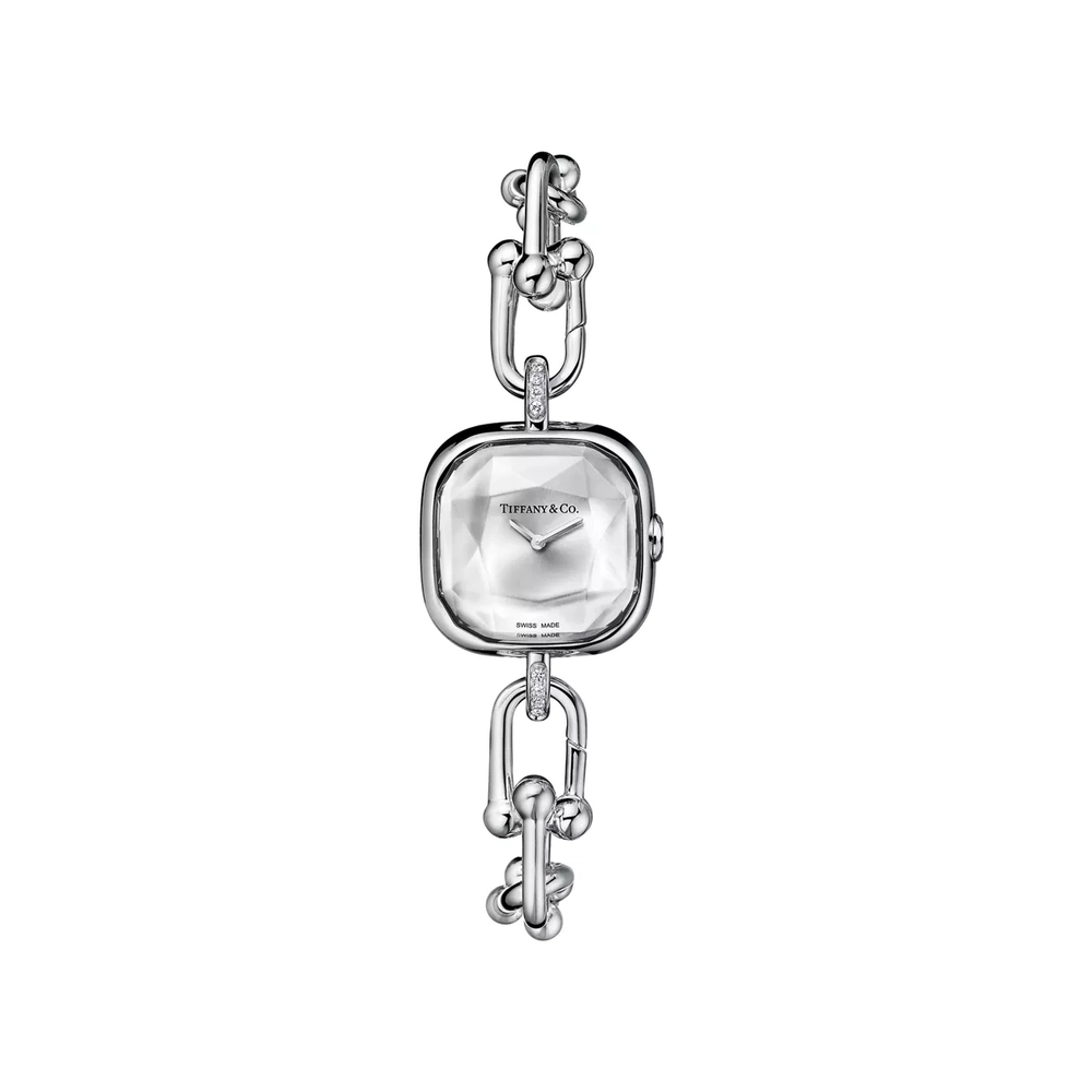 Часы - браслет из серебра 925 с бриллиантами, Tiffany 💠Hard Wear watch silver