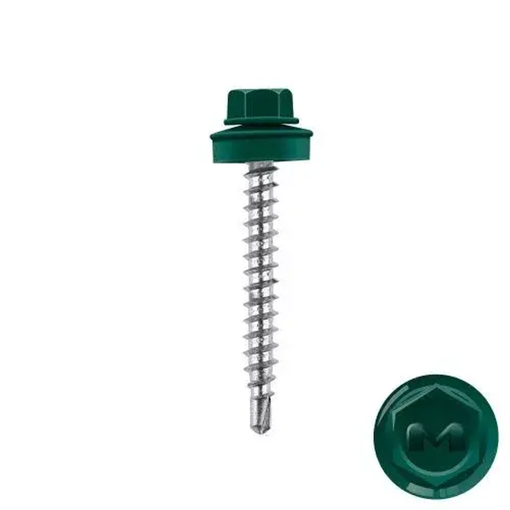 Саморез кровельный Daxmer 5,5х38 RAL 6005