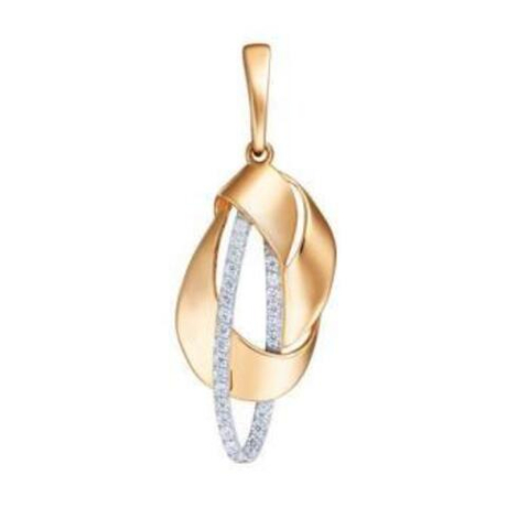 Подвеска из золота с фианитами