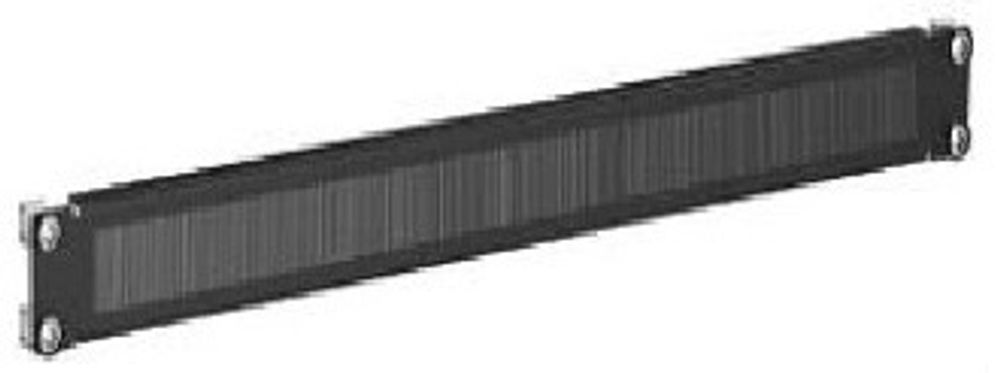 Кабельный ввод с щеточным буртиком,1U для 19&quot; IT-корпусов, RAL9005