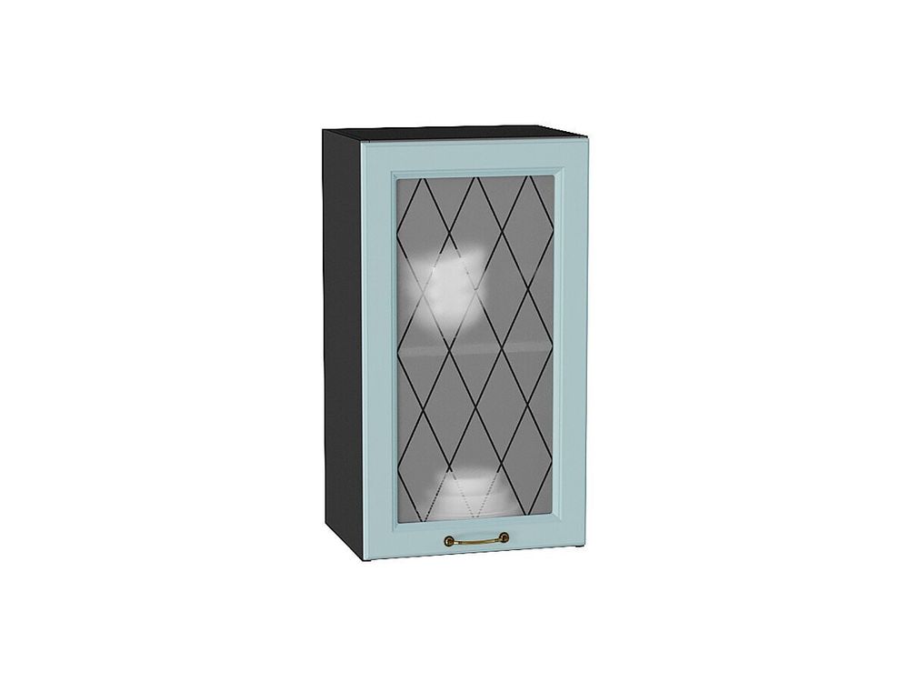 Шкаф верхний с 1-ой остекленной дверцей Ницца